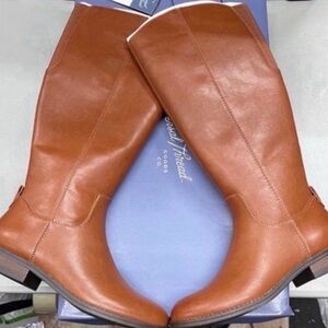 Universal Thread Tan Heeled Boots shoes Size 5.5 W